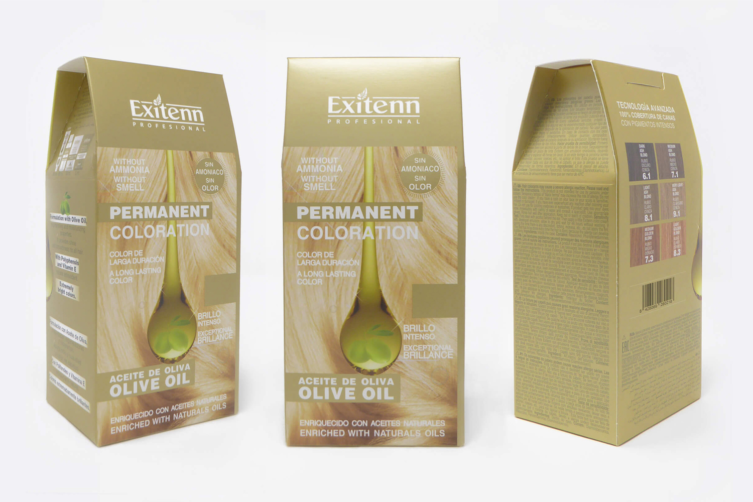 Branding Packaging Consumer Permanent Tint Laboratorios Exitenn