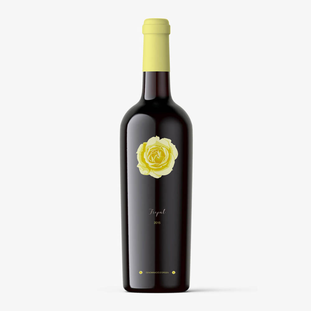 Diseño etiqueta de vino tinto