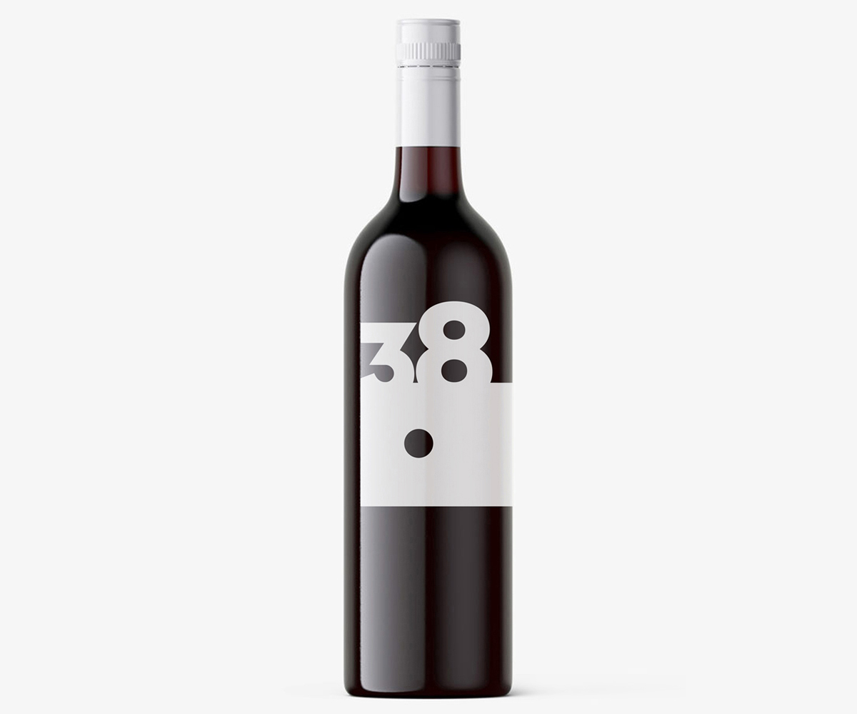 Etiqueta de Vino Moderna Diseño