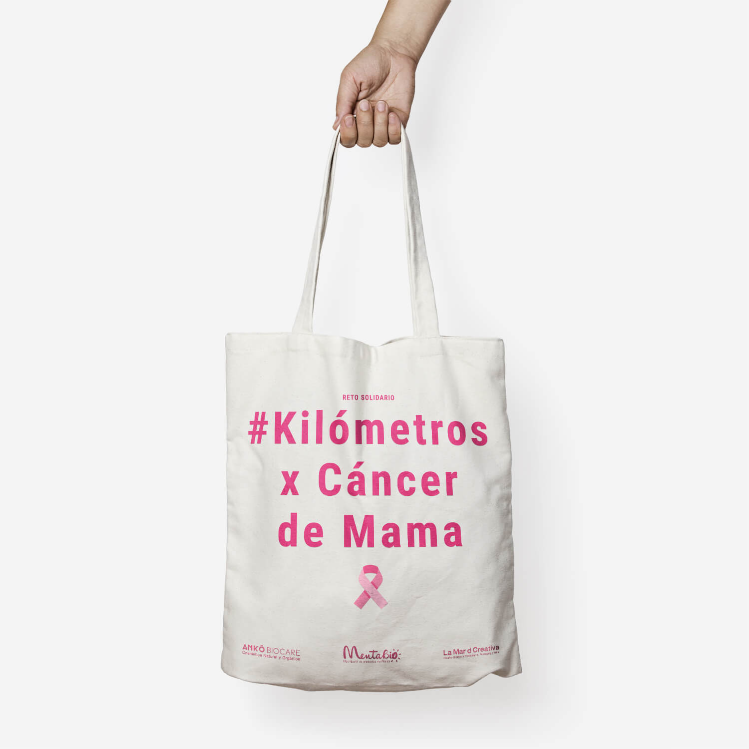 Disseny Bossa Kilometros x Cancer de Mama Darrere