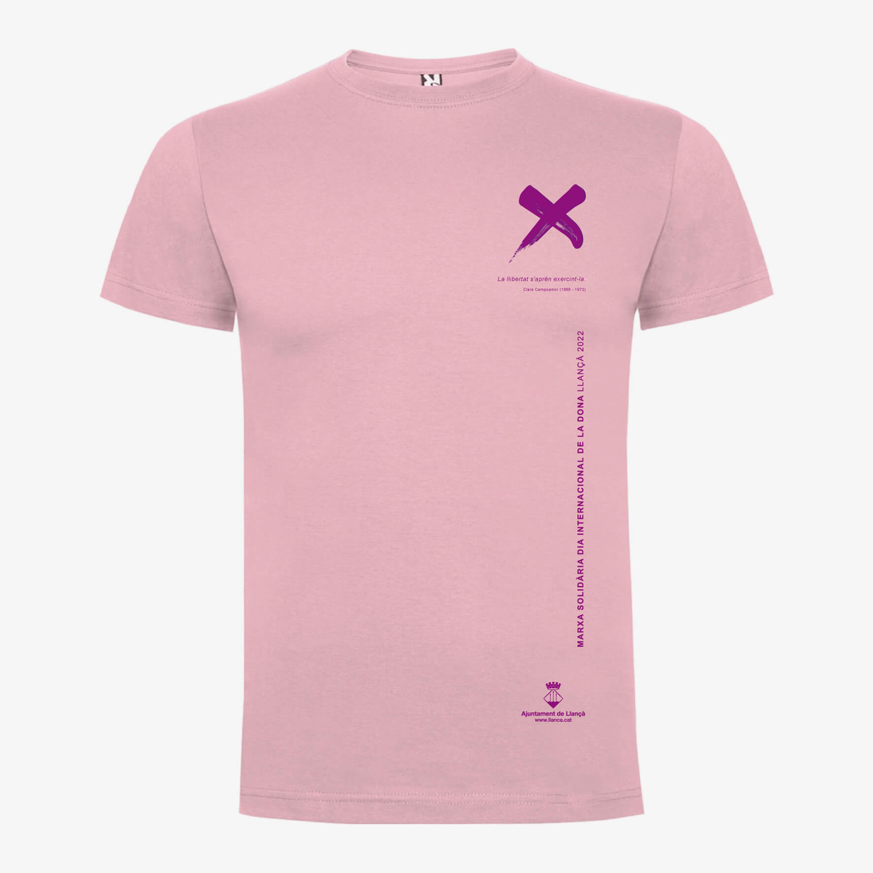 Diseño Camiseta Marcha Solidaria Día de la Mujer Llançà