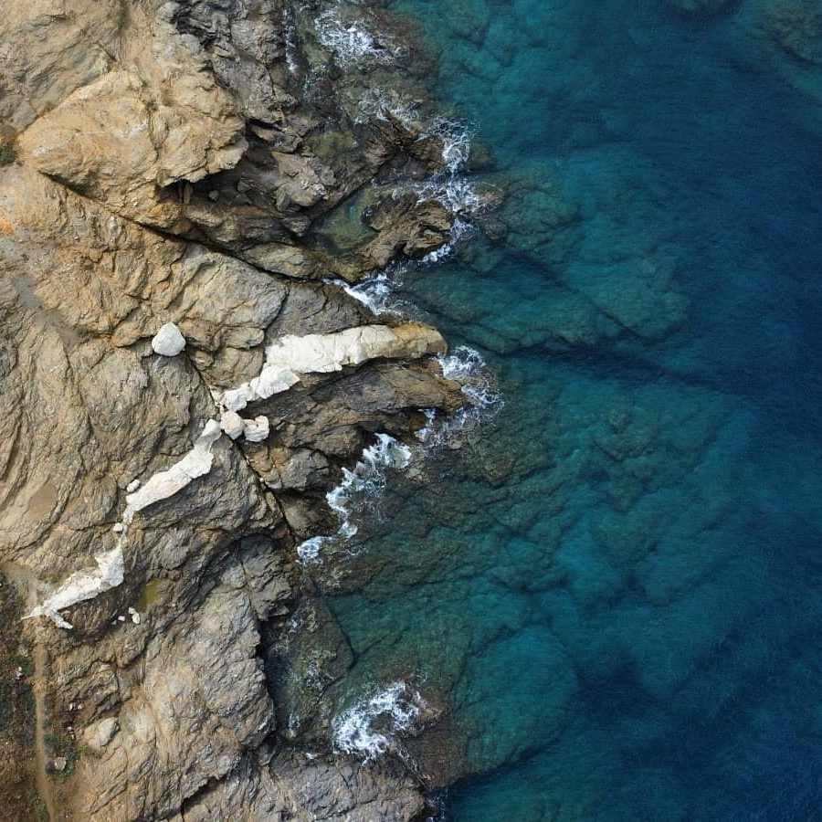Fotografía amb dron en el Cap de s'Arenella, El Port de la Selva.